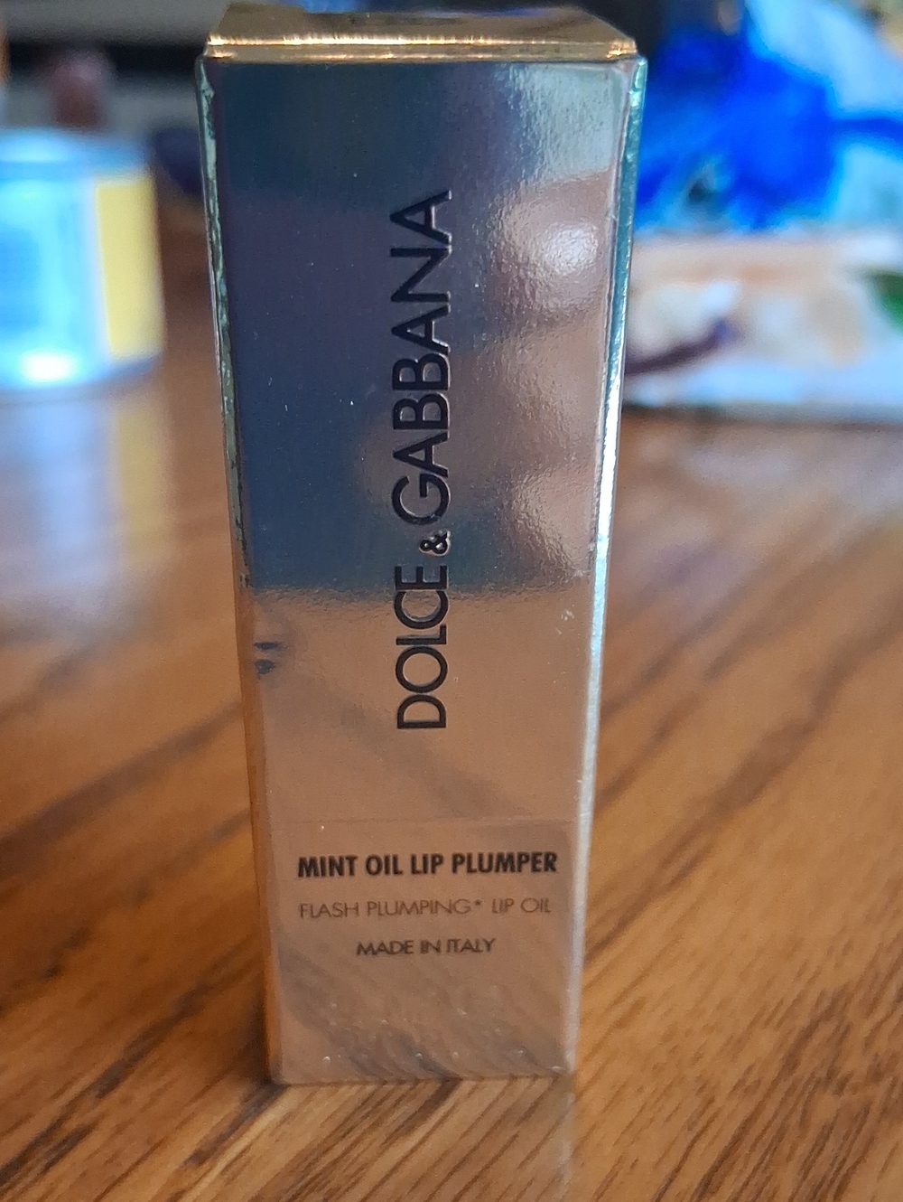 Dolce & Gabbana Mint Oil Lip Plumper - Gold Packaging